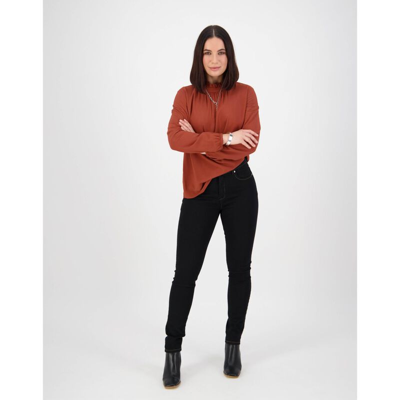 Vassalli Basket Weave Skinny Leg Jean image number 3